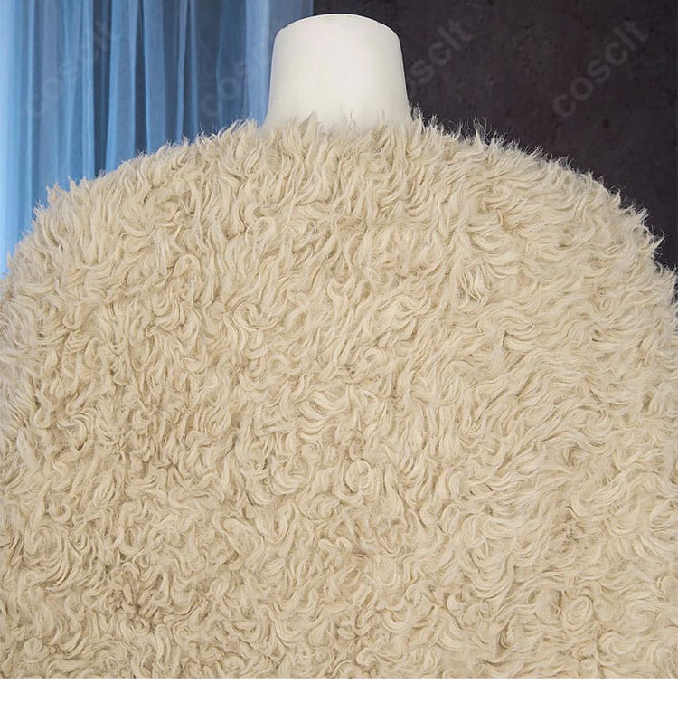 マント（ショール）の装飾ディテールとドレープ表現