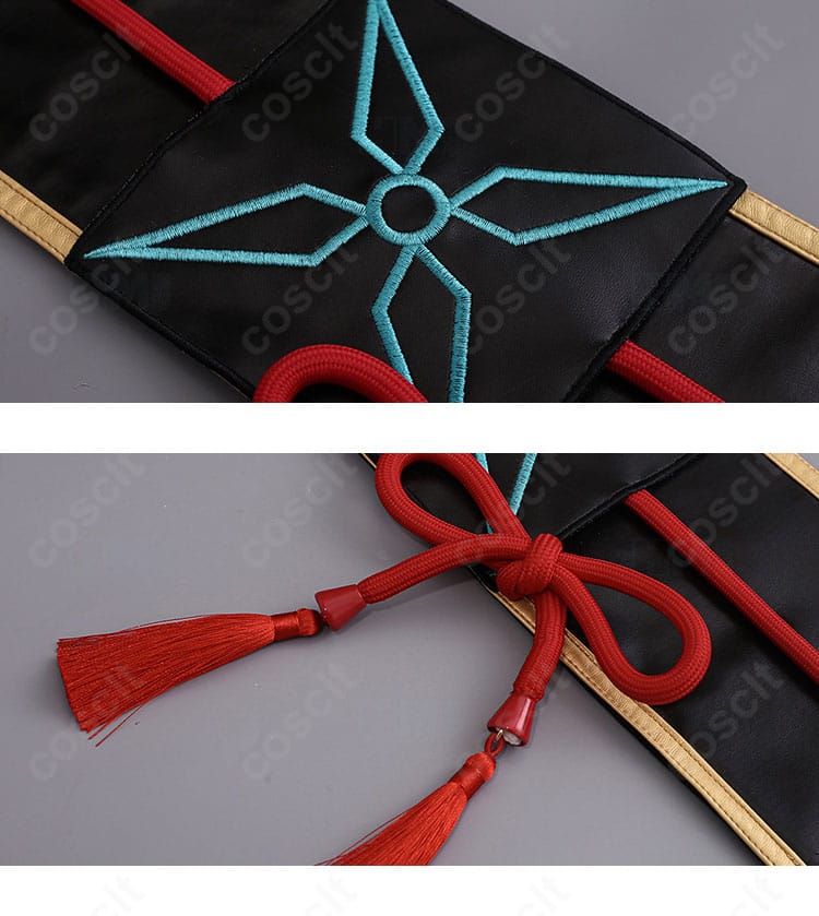 PUレザー製コルセットベルトの装飾・留め具ディテール