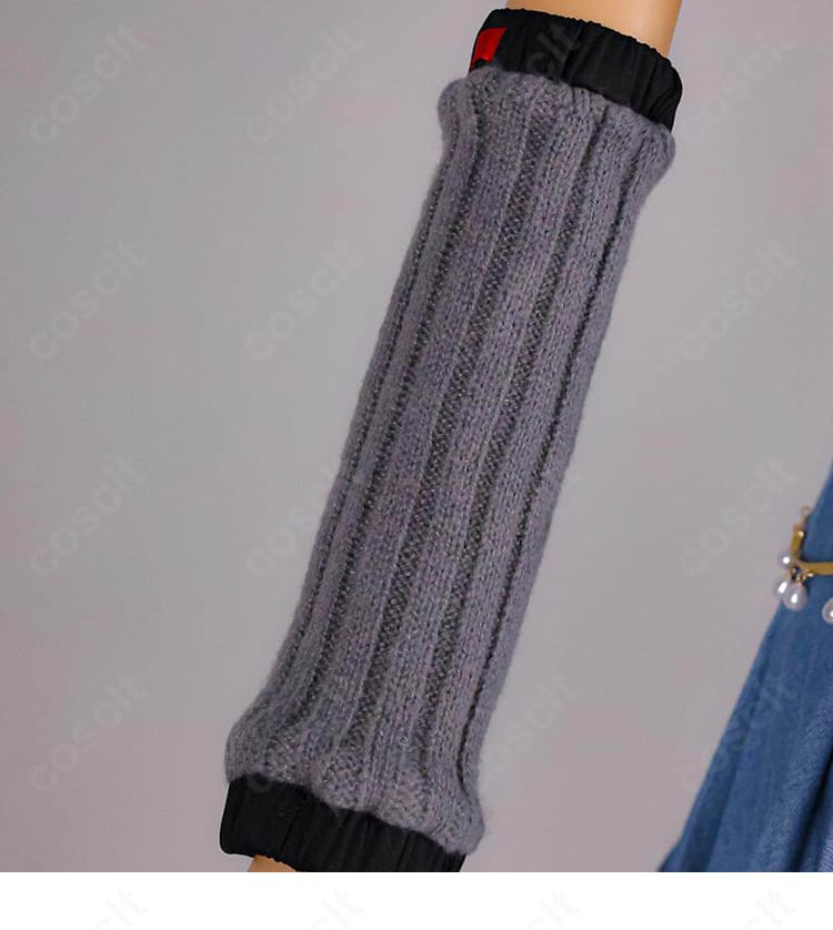 アームカバーの装飾・ステッチワークのクローズアップ