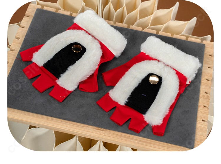 手袋の装飾ディテール。ライン配色とフィット感の素材