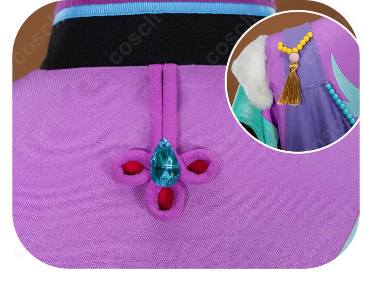 背肩の装飾アップ。ストラップ固定と配色の切り替え