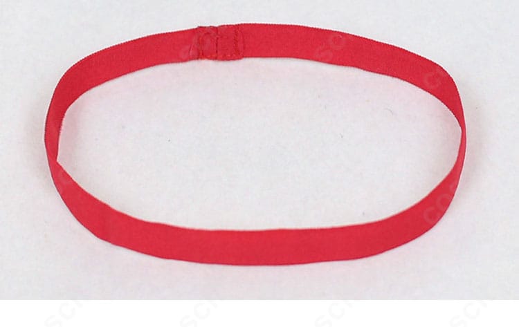 首元チョーカーの素材感・留め具アップ