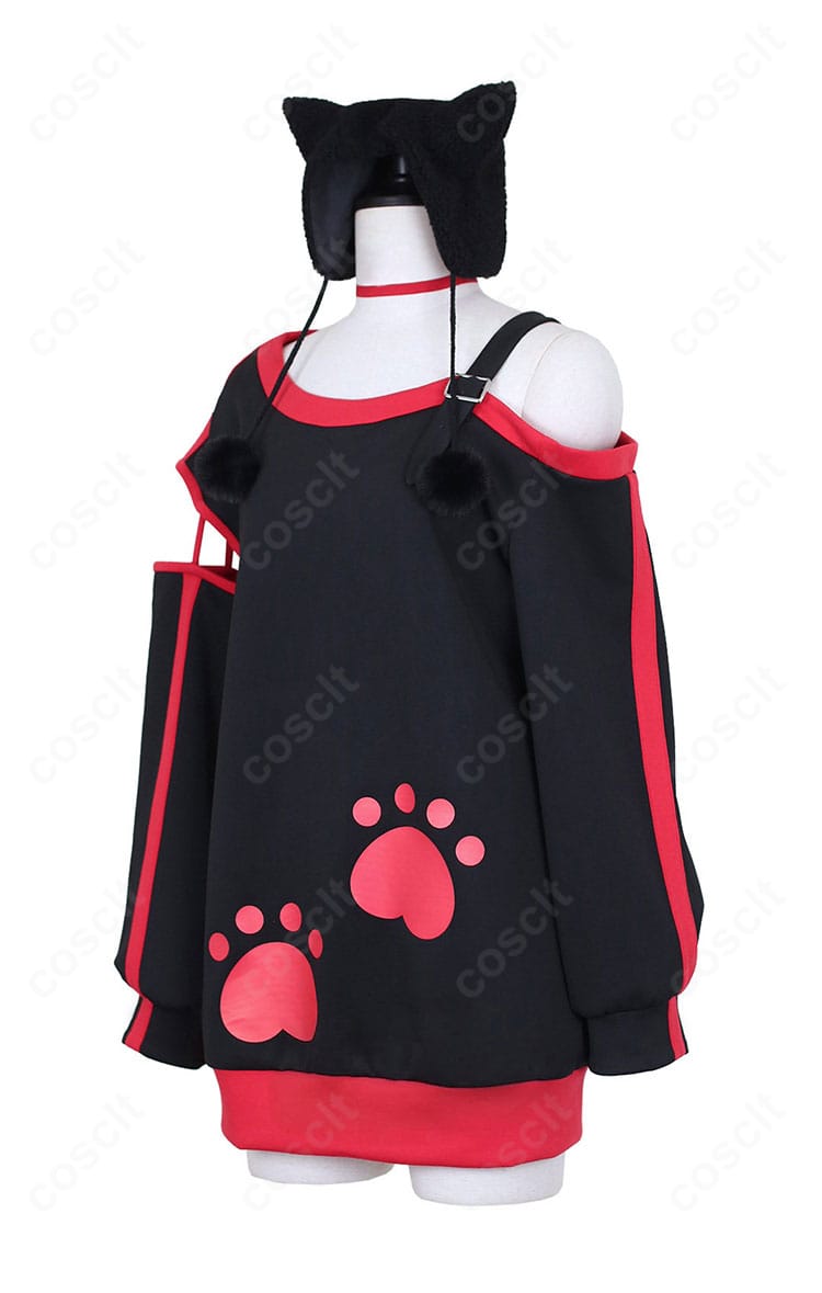 西園寺ユナ パーカー衣装の側面シルエットとラインの見え方