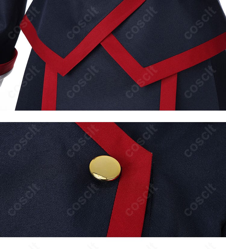 スカート裾の装飾ディテール。端処理とパイピングの精密さ、撮影映えするラインを示す拡大写真