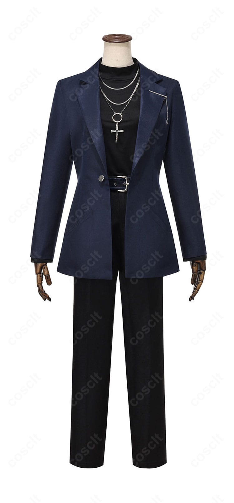 禰智禍さま衣装 コートとインナー・パンツの正面全体図