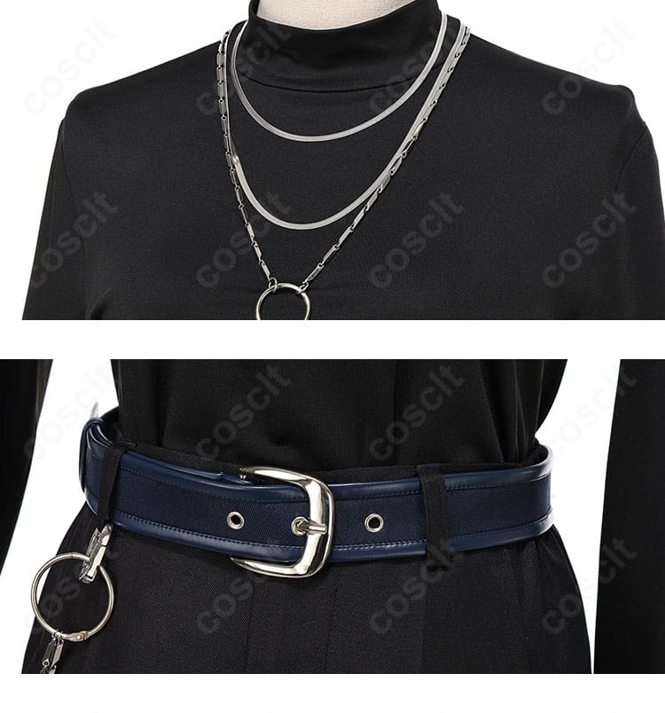 禰智禍さま衣装 ネックレスと腰飾りの配置・固定ポイント