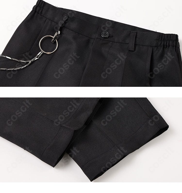 禰智禍さま衣装 パンツの装飾ステッチとポケット周り