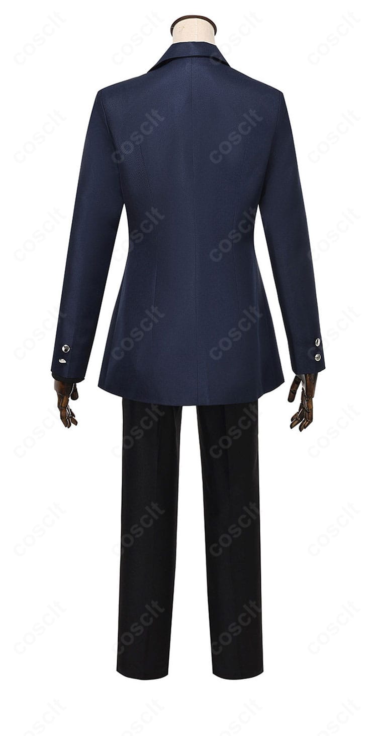 禰智禍さま衣装 コート背面シルエットとベルト位置