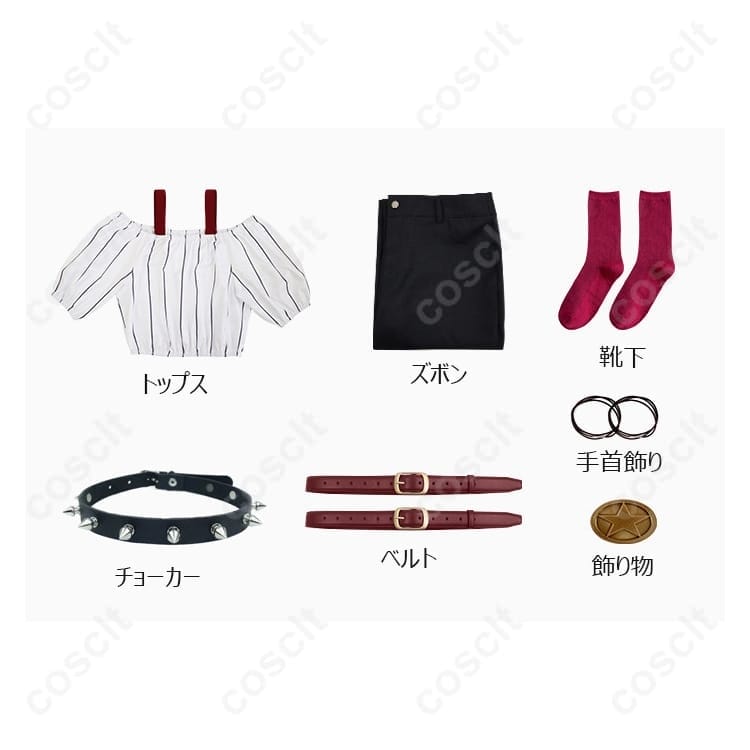 呪術廻戦 星綺羅羅 私服コスプレ｜通気性良好で着脱ラク、再現度高く撮影映え - 4枚目の画像