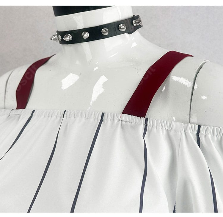 星綺羅羅コスプレのフロント装飾と合わせ部分のディテール画像