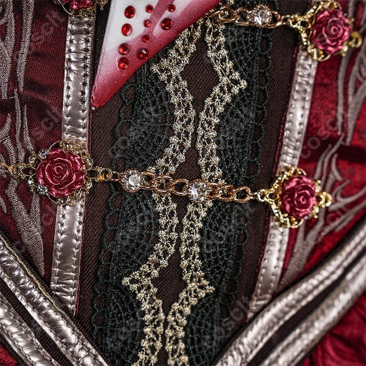 恋と深空 主人公「魂を約す赤月」衣装｜美シルエットと刺繍が映える高再現コスプレ - 5枚目の画像