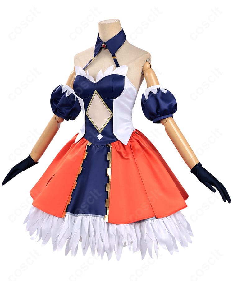 アルヴィト衣装の側面シルエット｜パフスリーブの立体感