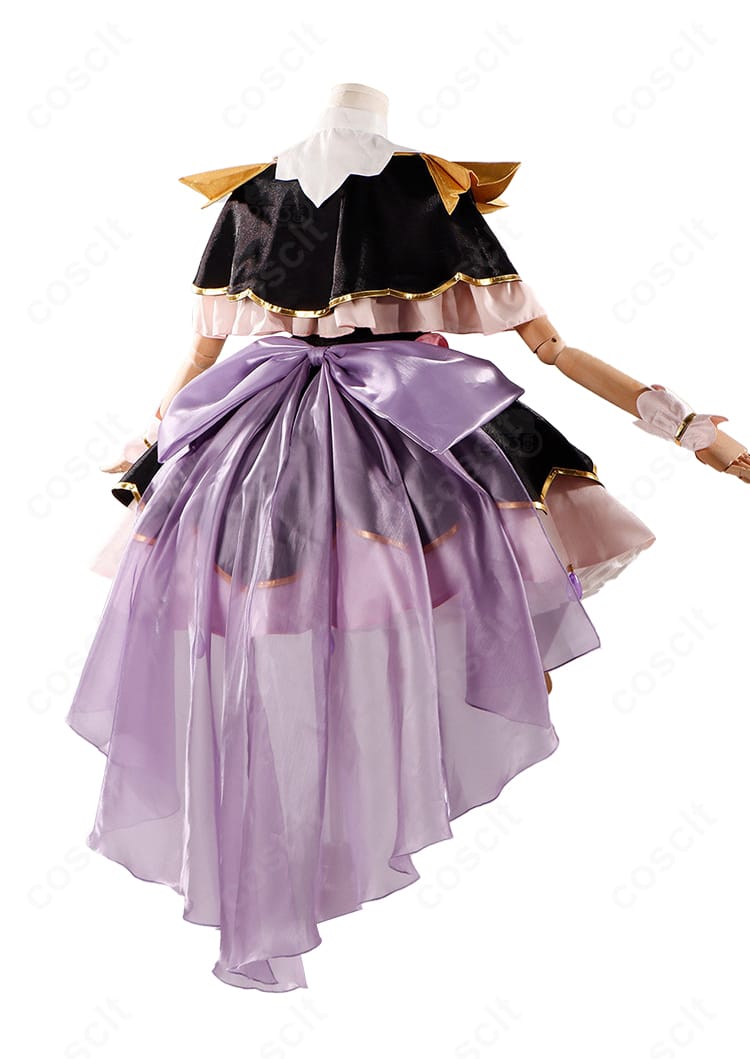 キュアアルカナ・シャドウ衣装の背面全体と大きな蝶結び