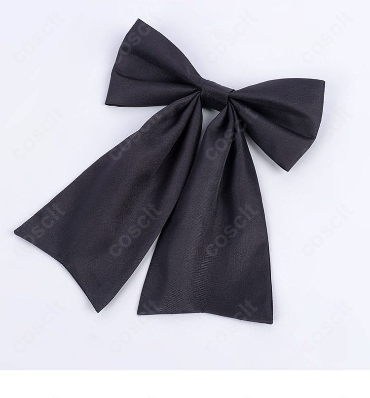 付属リボンアクセサリーのアップ。色味と質感、固定方法の分かりやすい説明カット