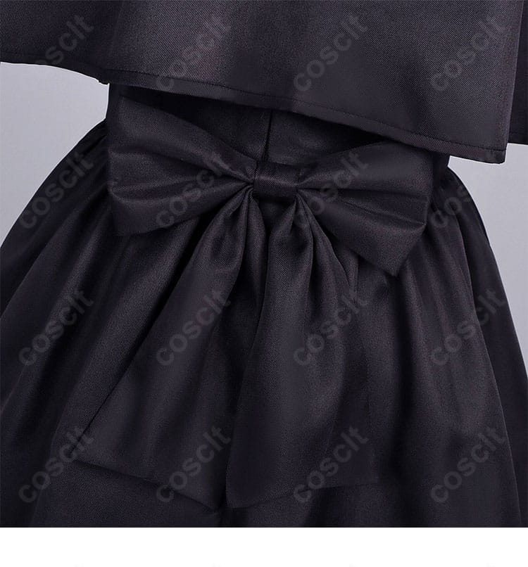 背面のリボン装飾ディテール。結び目の形がきれいに出る設計を示す