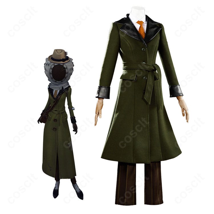 第五人格 メリー・プリニウス初期衣装のフルコーデ正面。コートと帽子、ベールの雰囲気が分かる商品イメージ。