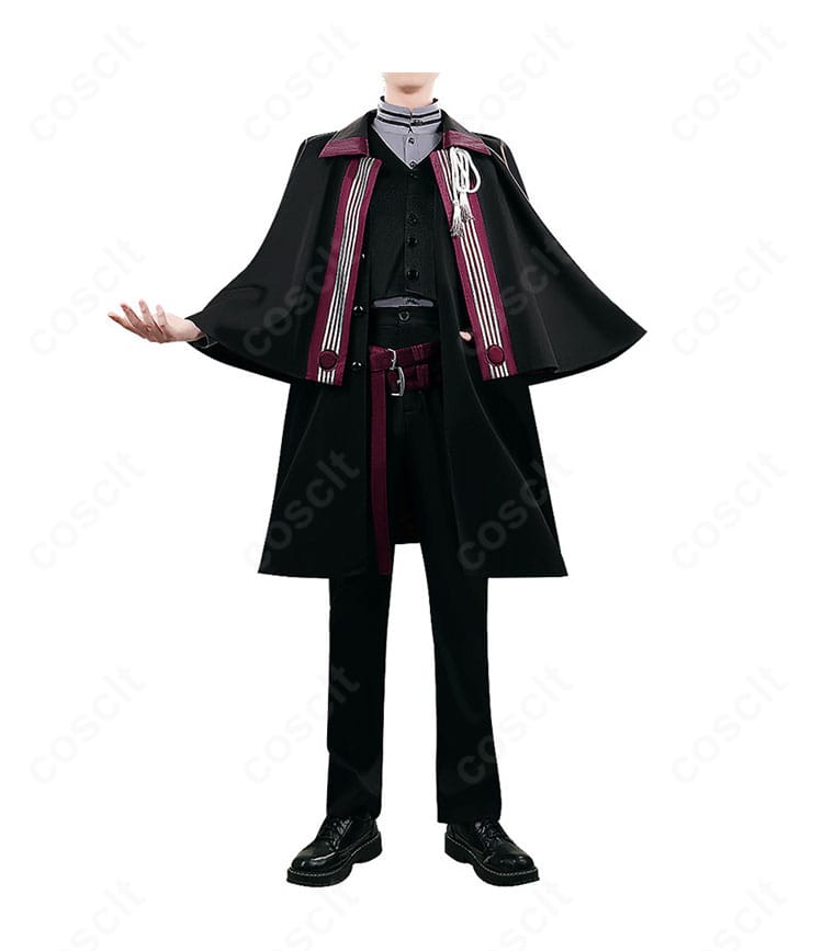 佐伯イッテツ アルカイック衣装のコート・ベスト・シャツ着用時の正面全景