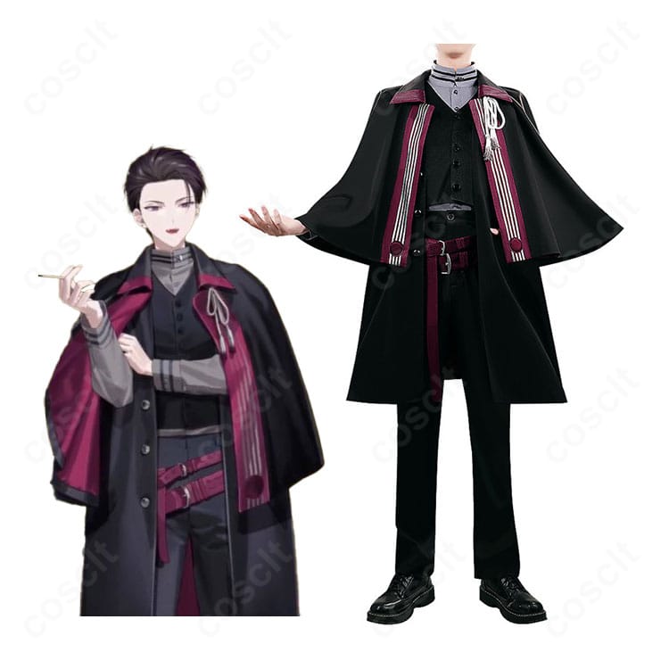 にじさんじ 佐伯イッテツ アルカイック衣装のキャラクタービジュアル風全身コーデ画像