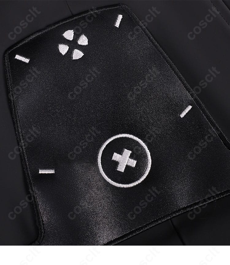 刺繍装飾ディテールの拡大。模様の密度と糸の光沢が分かる高再現ディテール