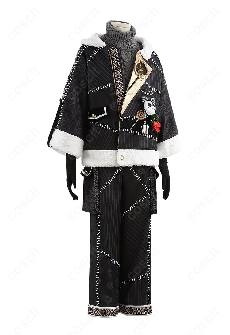 右側面から見たコートのラインと飾りのディテールアップ