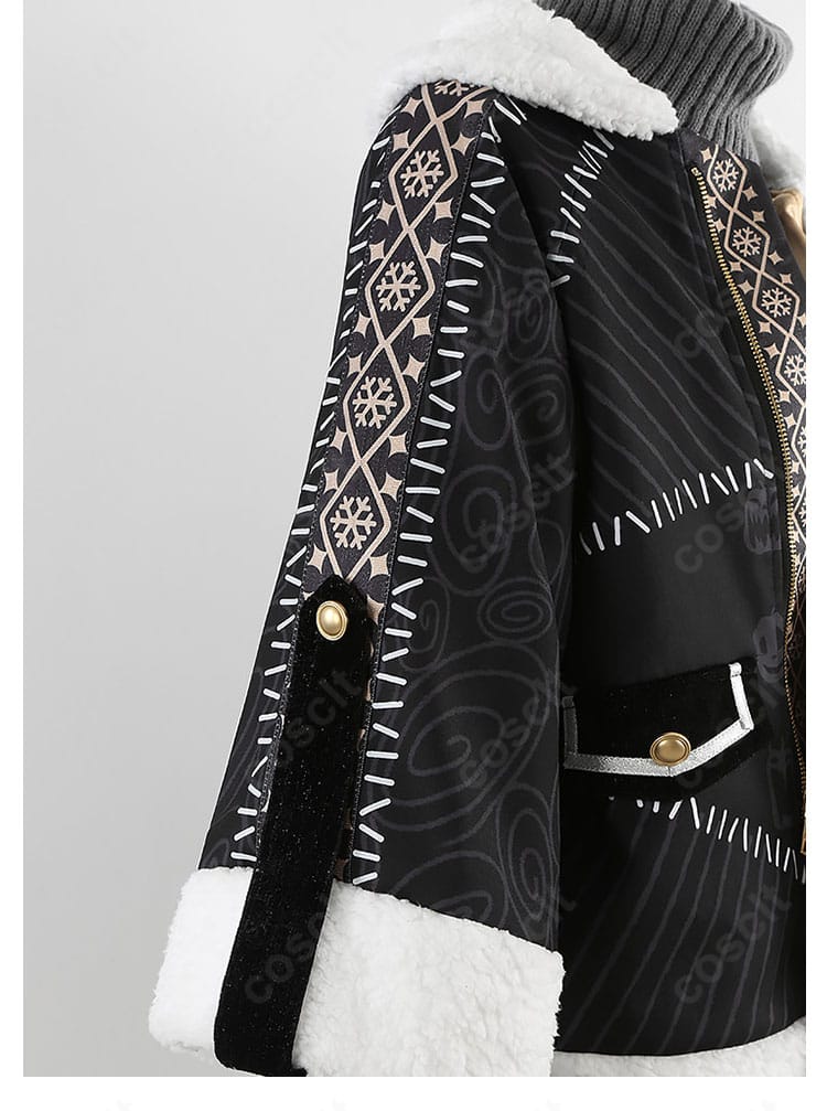 袖部装飾ラインと生地のハリ感がわかるディテール