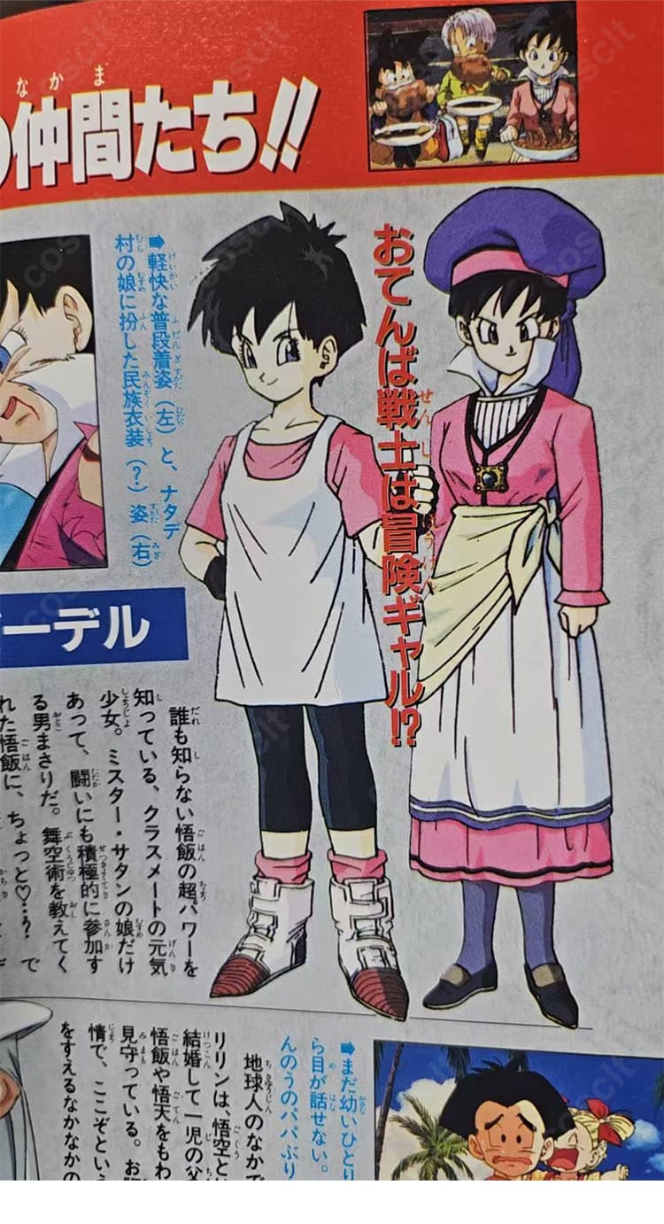 ビーデル（Videl）のポートレート風コスプレ画像、帽子と表情が分かる構図