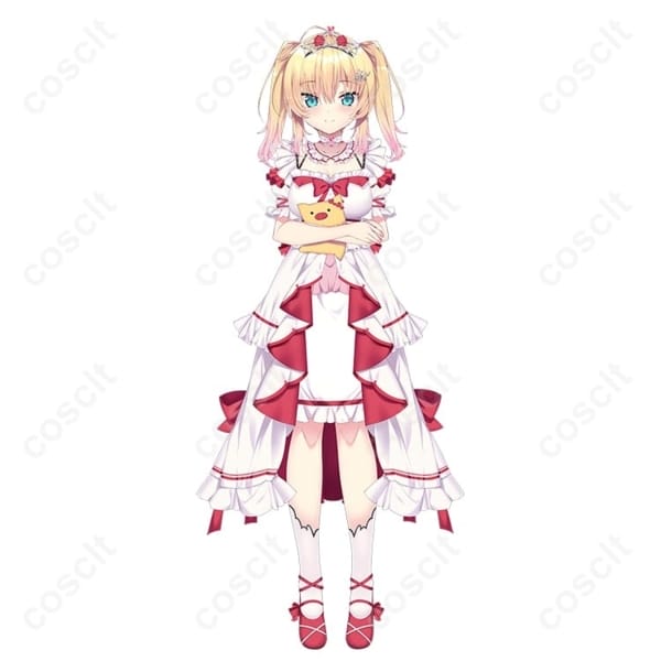 ホロライブ 赤井はあと ドレス衣装 コスプレ｜高再現で映える薄手生地、楽に着脱できる設計