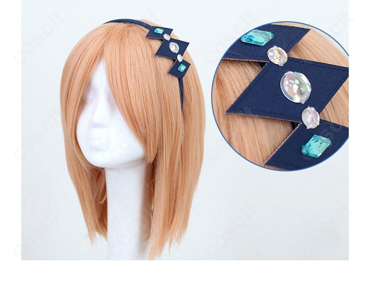 ヘアアクセサリーの質感ディテール（縁取りと立体感）