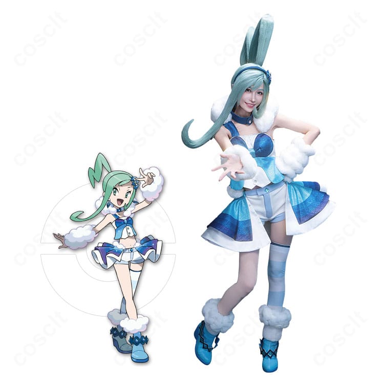 ルチアのコンテストライブ衣装一式とキャラクターイメージの比較画像