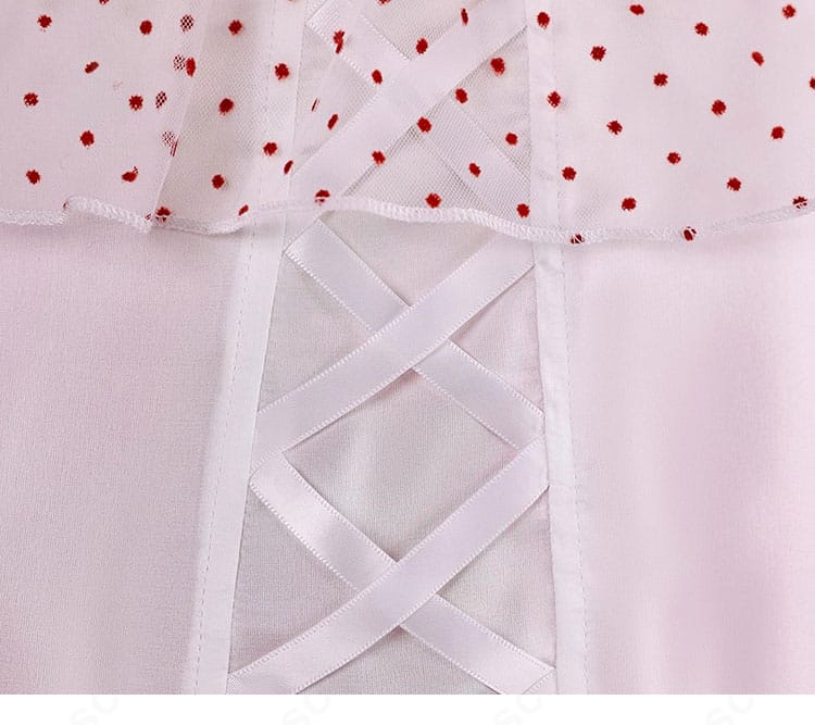 スカートの格子（チェック）柄と配色の拡大