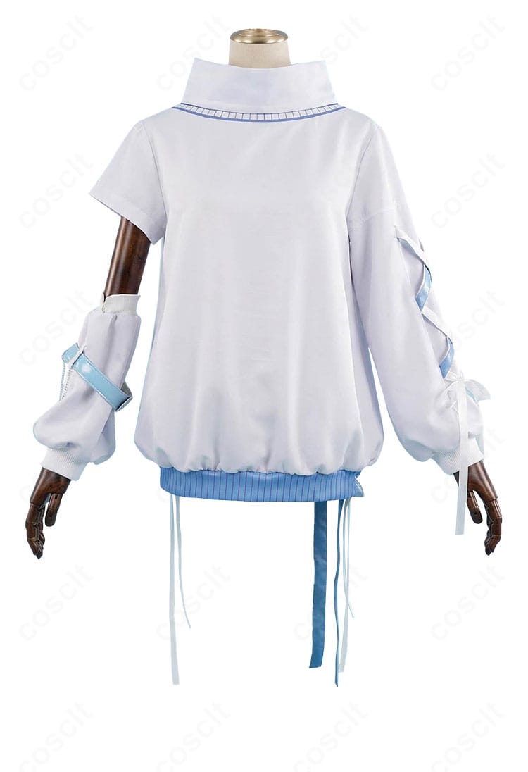 涼上エリス 初期衣装のインナー・アームカバーなど内搭パーツの質感が分かる画像