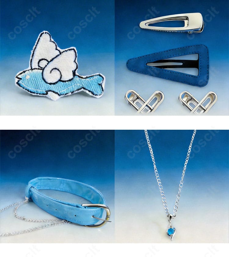 涼上エリス 初期衣装のヘアピン・ネックレス・ベルトなど付属アクセサリー一覧画像