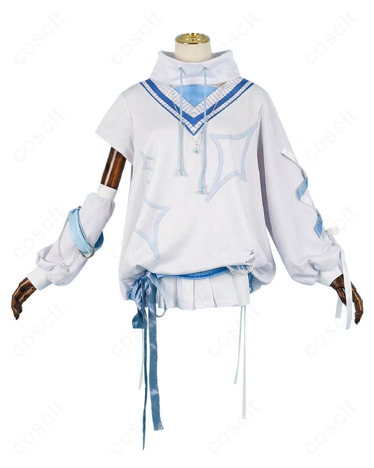 涼上エリス 初期衣装の胸元や装飾パーツの正面ディテールが分かるクローズアップ画像