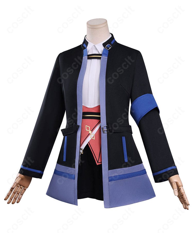 キャロライン衣装の側面シルエットとベルト位置の見え方