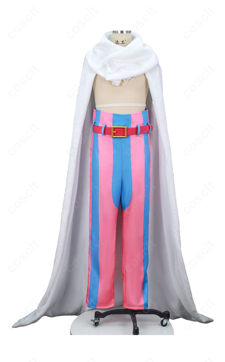 トニートニー・チョッパー エルバフ編コスプレ衣装の正面全体カット(マント・ズボン・ベルト)