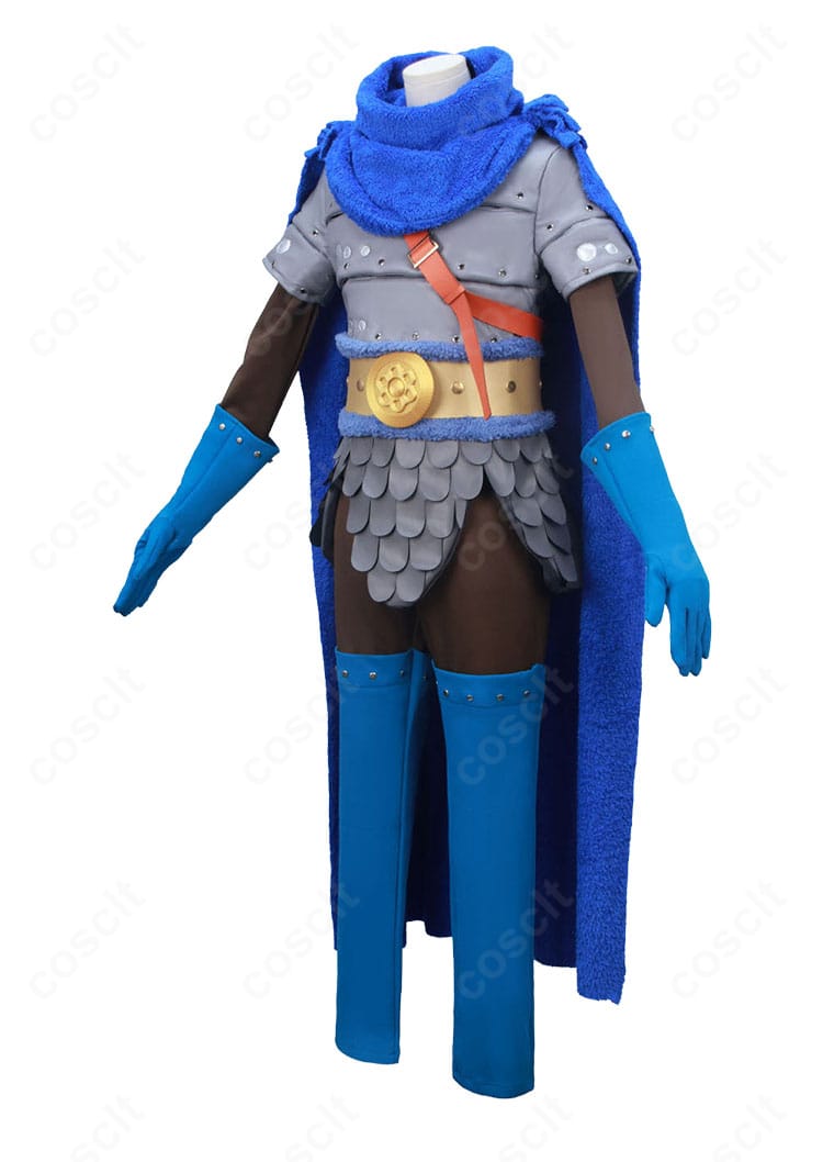 サンジ エルバフ編コスプレ 横からのシルエットと肩ベルトの見え方