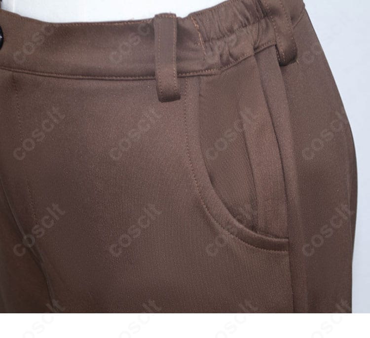 ズボンのポケット風ディテールと装飾パーツ