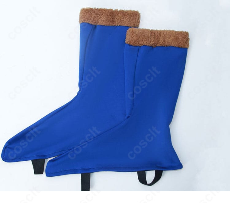 ブーツカバー（シューズカバー）の形状と縁取り装飾