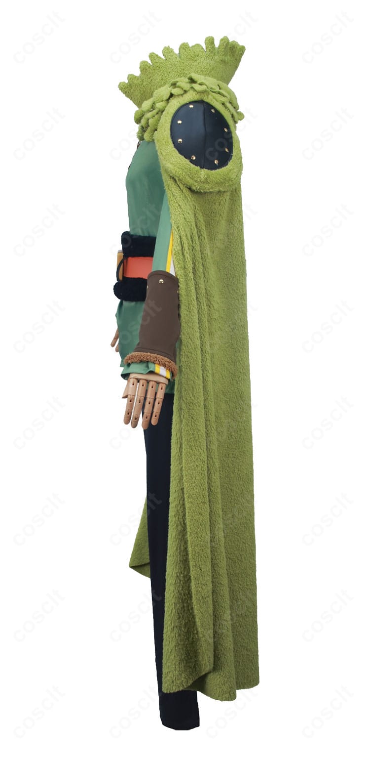 左袖の装飾とアームカバー細部（エルバフ編仕様）