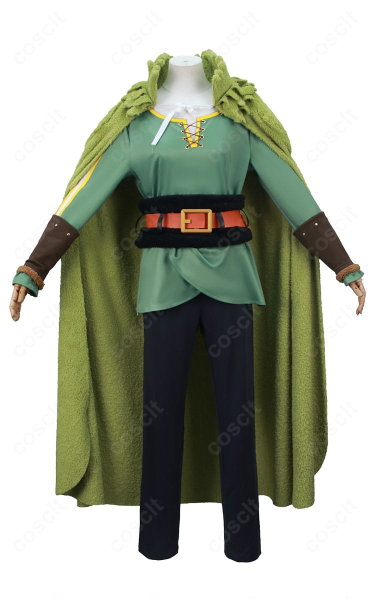 ゾロ エルバフ編コスプレ衣装の正面全身カット（トップス・ズボン・マント）