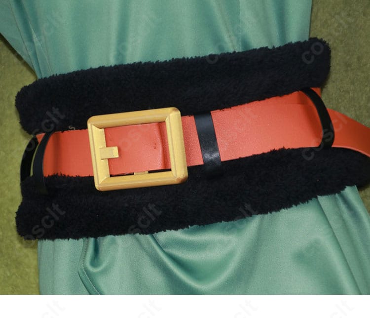 腰周りのベルト・コルセットベルトの装着例と装飾細部