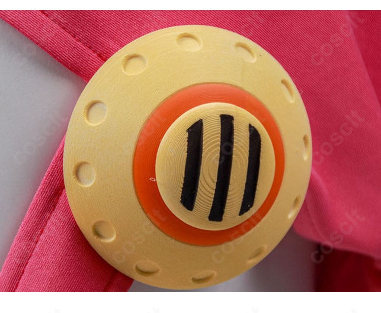 ウソップ衣装の帽子装飾クローズアップ(装飾パーツの質感)