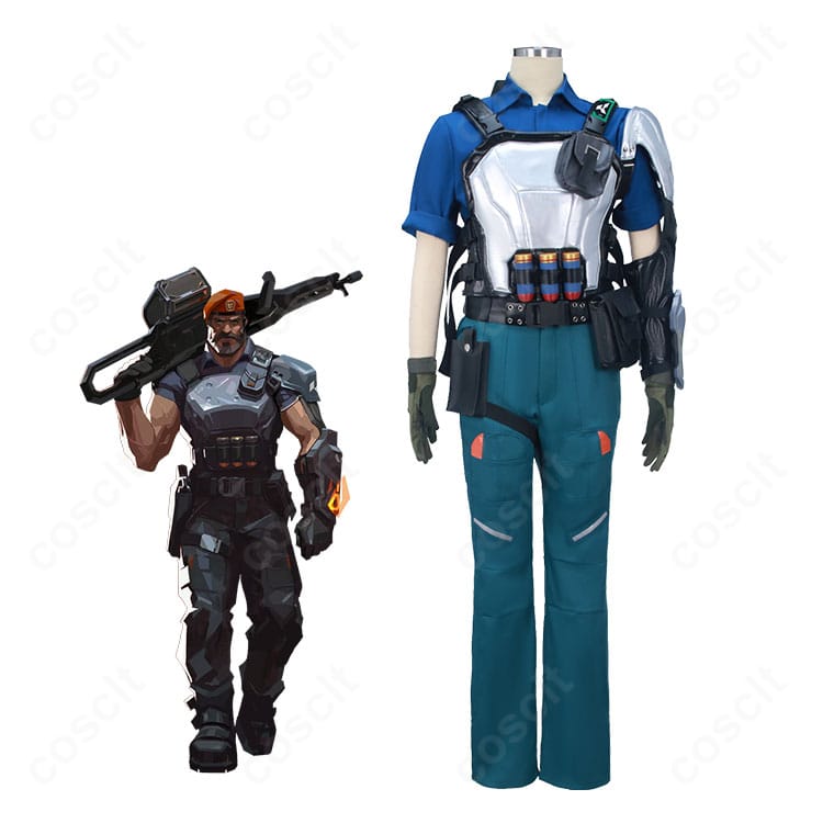 VALORANT ブリムストーンのフルコーデ一式を着用した参考イメージ画像