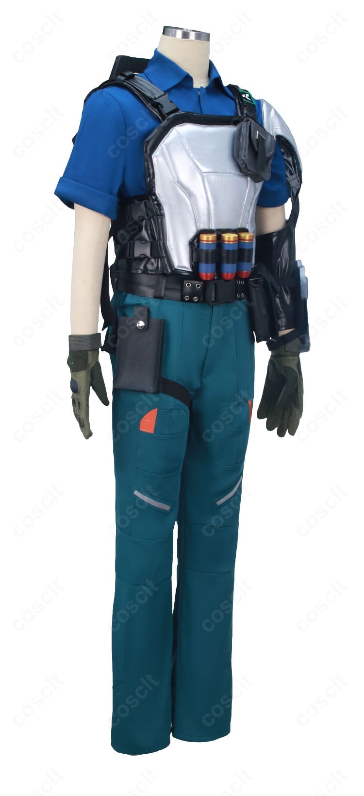 ブリムストーン衣装の側面。レッグポーチとベルト位置、ラインの見え方を示す画像