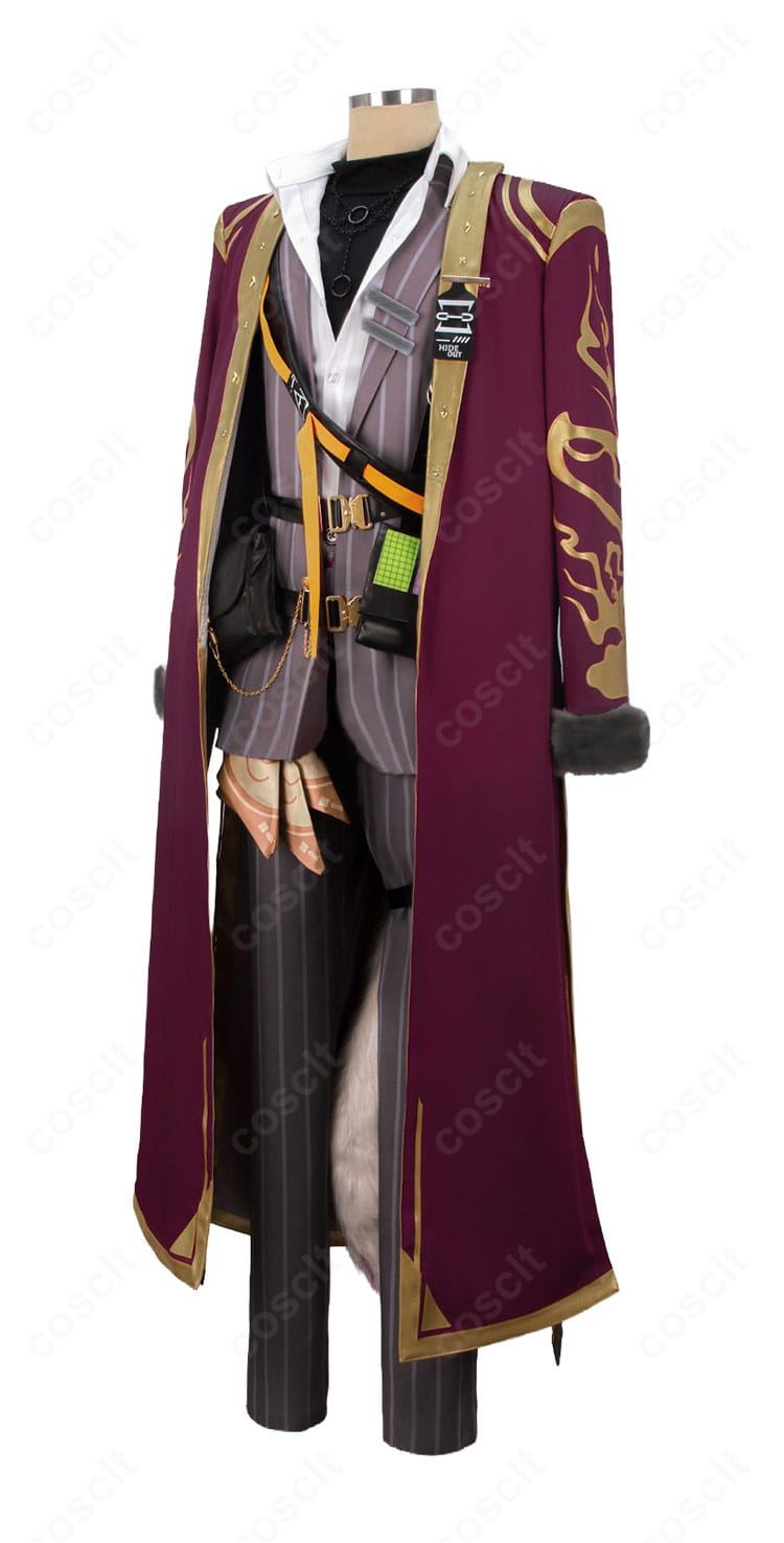 ベッローネ衣装の側面シルエットとベルト位置の確認カット