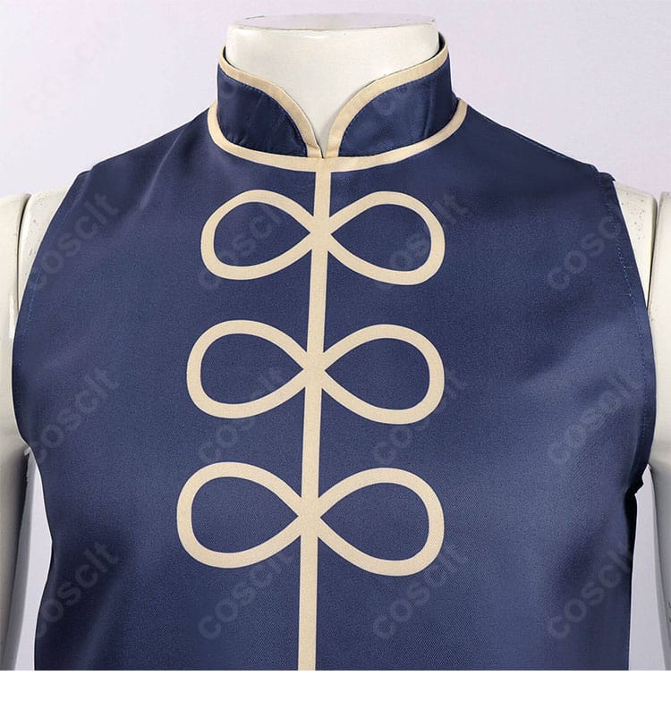 レナート・ディ・ルビーニ衣装の前立てボタンとホール仕上げのディテール