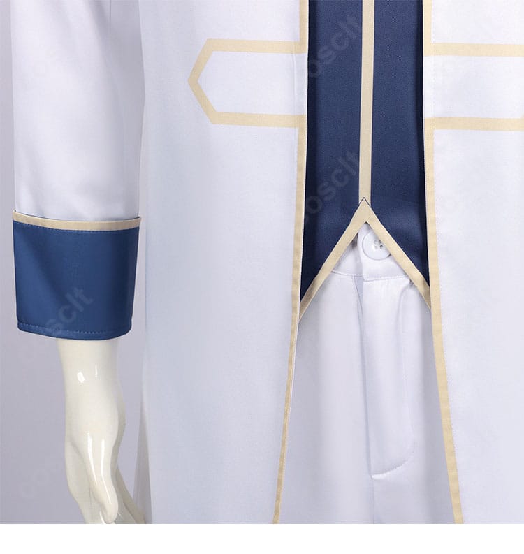 レナート・ディ・ルビーニ衣装の前合わせ部分と装飾意匠のディテール接写