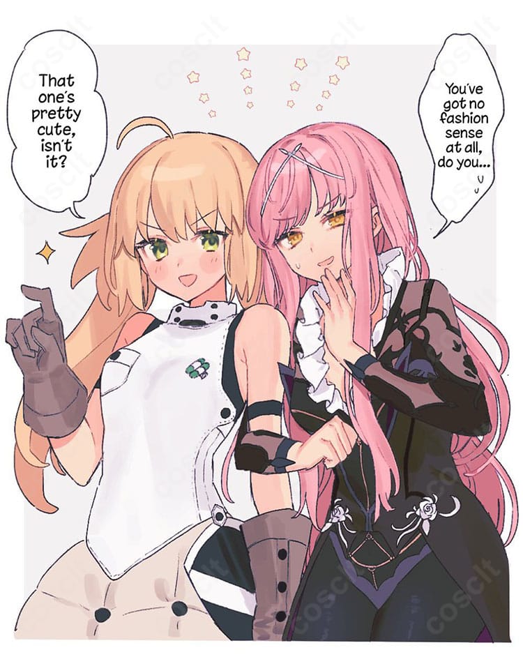 ノクナレアのキャラクターイメージを再現したコスプレ衣装のフロントビュー