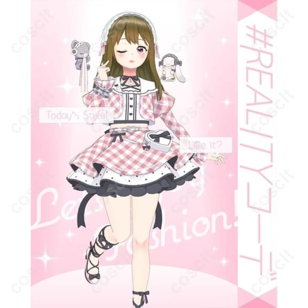VTuber系 学園風コスプレ衣装｜軽やかで通気性抜群、配信・イベントで映える6点セット