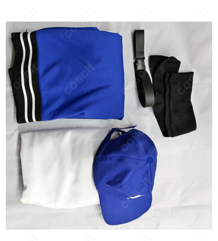 セット内容一式（コート、パーカー、太もも飾り、帽子）を並べたレイアウト画像